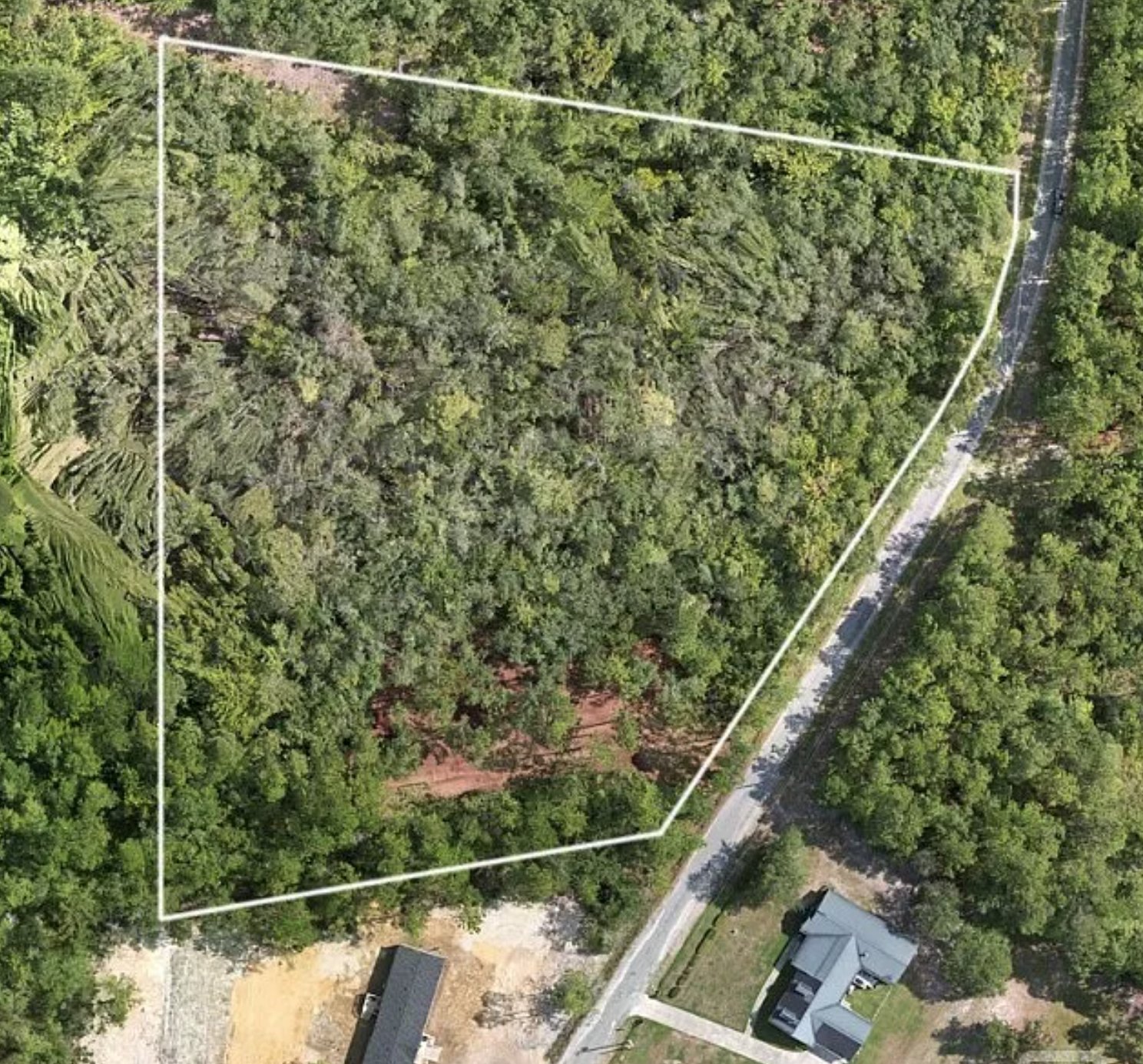 Aerial view of the Effingham County, Georgia property